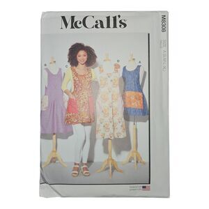McCall's M8308 Size A Size (S-M-L-XL)  Misses Aprons